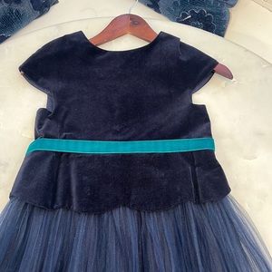 Jacadi Paris Holiday dress Size 10 Navy